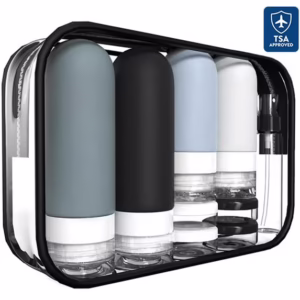 18-Pack Leak-Proof Travel Size Toiletry Bottles