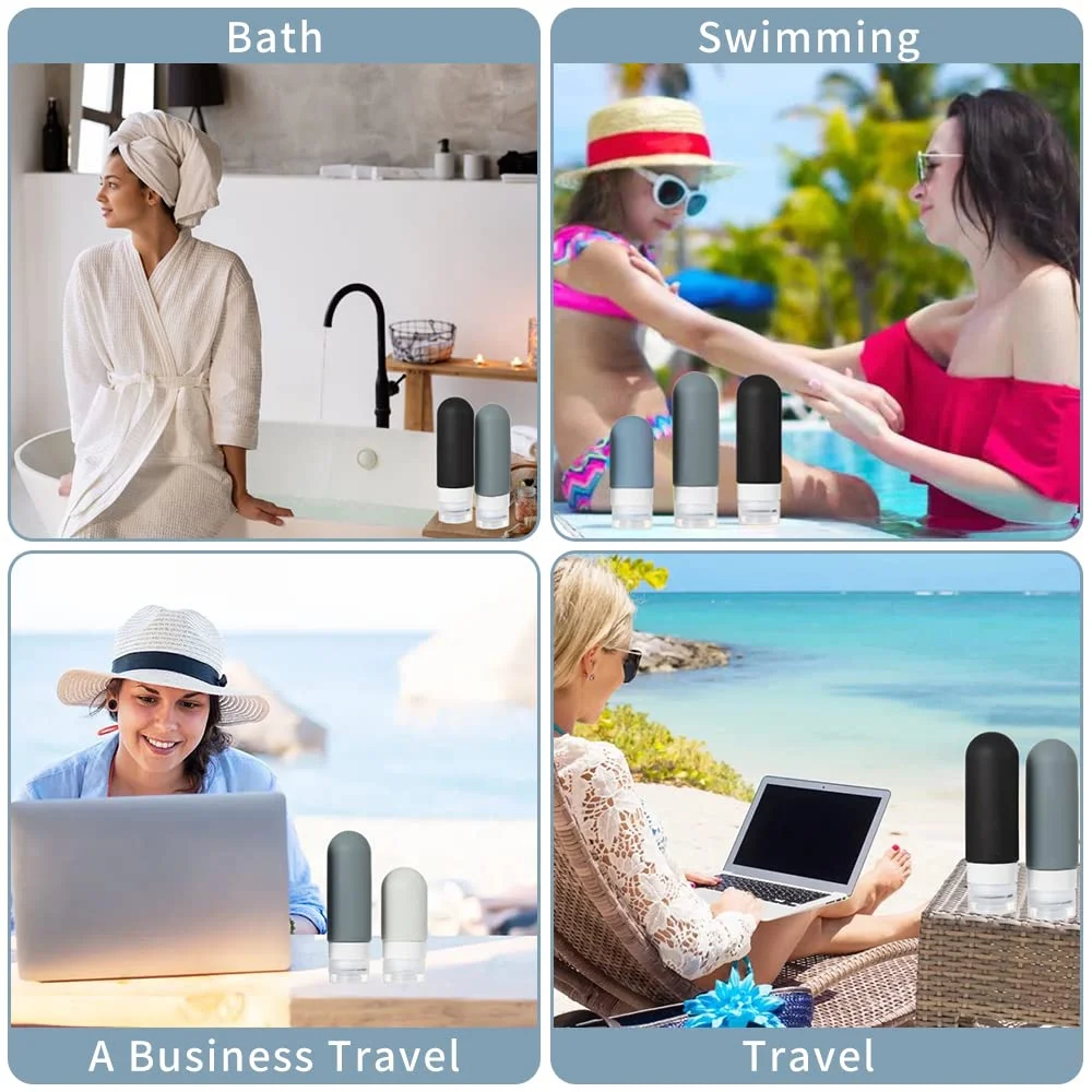 18-Pack Leak-Proof Travel Size Toiletry Bottles - Image 2